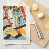 Stone Harbour New Jersey NJ Old  Briefkaart- Theedoek (Quarter Fold)