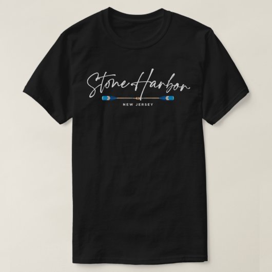 Stone Harbour New Jersey Oars Graphic T-shirt (Design voorkant)