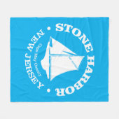 Stone Harbour (sloep) Fleece Deken (Voorkant (Horizontaal))
