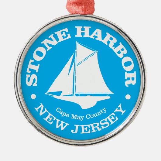 Stone Harbour (sloep) Metalen Ornament (Voorkant)
