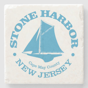 Stone Harbour (sloep) Stenen Onderzetter