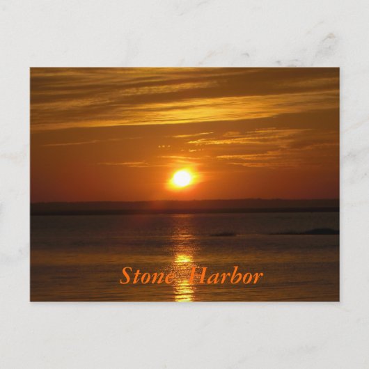 Stone Harbour Sunset Briefkaart (Voorkant)