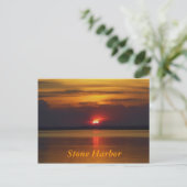 Stone Harbour Sunset Briefkaart (Staand voorkant)