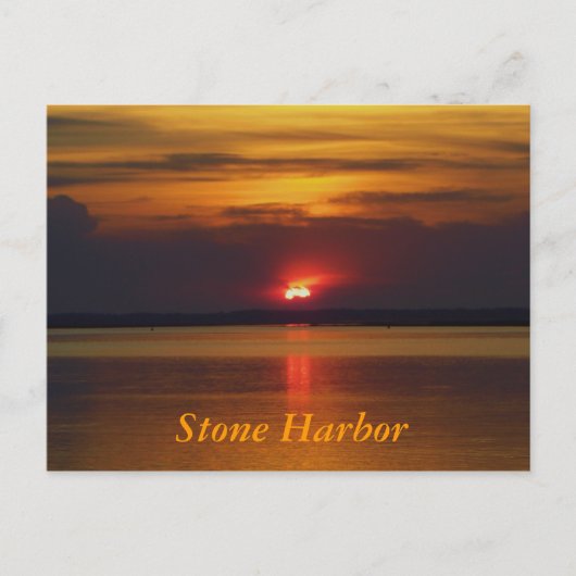 Stone Harbour Sunset Briefkaart (Voorkant)