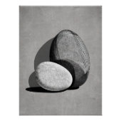 Stone Harmony Abstract Japandi Minimal Wall Art Perfect Poster (Voorkant)