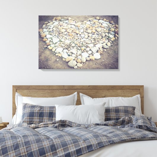 Stone Heart Canvas Afdruk (Insitu (Slaapkamer))