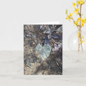 Stone Heart Notecard (liefde is overal) Kaart (Gele Bloem)