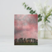 Stone Henge Texural Briefkaart (Staand voorkant)