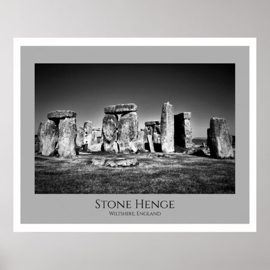Stone Henge, Wiltshire Engeland Poster (Voorkant)