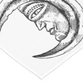 Stone Hilal Crescent Moon Black Korte Tafelloper (Hoek)