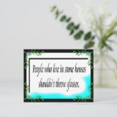 Stone Houses Briefkaart (Staand voorkant)