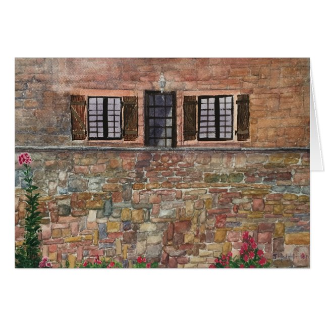 STONE    HOUSEWATERCOLOR (Voorkant Horizontaal)