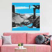 Stone Island Hammock B+W Canvas Afdruk (Insitu (Woonkamer))