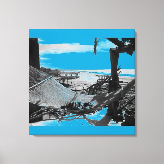 Stone Island Hammock B+W Canvas Afdruk (Voorkant)