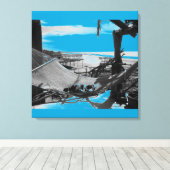 Stone Island Hammock B+W Canvas Afdruk (Insitu (Houten vloer))