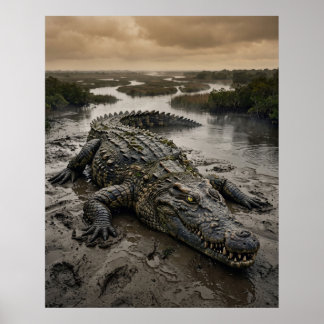 Stone Krokodil Modder Delta Poster