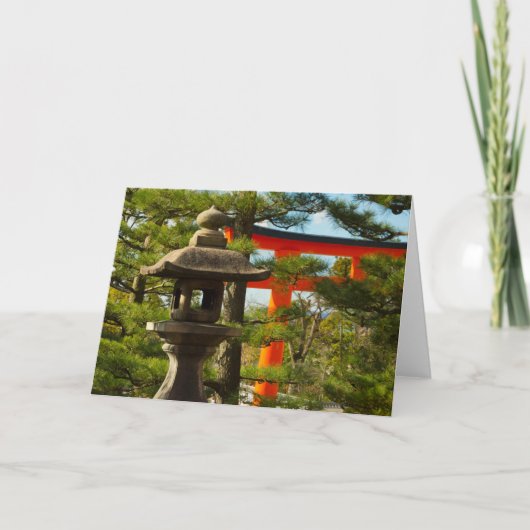 Stone Lantern en Torii Gate Kaart (Voorkant)
