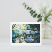 Stone Lantern: Gesshoji Temple, Matsue, Japan Briefkaart (Staand voorkant)