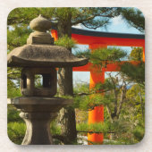 Stone Lantern & Torii Gate Bier Onderzetter (Voorkant)