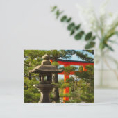 Stone Lantern & Torii Gate Briefkaart (Staand voorkant)