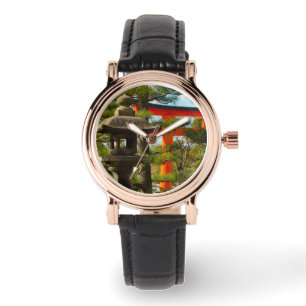 Stone Lantern & Torii Gate Horloge