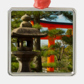 Stone Lantern & Torii Gate Metalen Ornament (Voorkant)