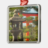 Stone Lantern & Torii Gate Metalen Ornament (Links)