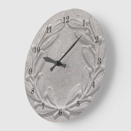 Stone Laurel Wreath Grote Klok (Hoek)