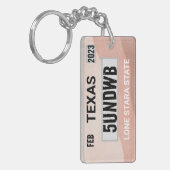 Stone Licence bord sleutelhanger (Voorkant Links)