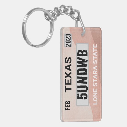 Stone Licence bord sleutelhanger (Voorkant Links)