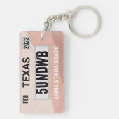 Stone Licence bord sleutelhanger (achterkant)