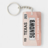 Stone Licence bord sleutelhanger (Voorkant)