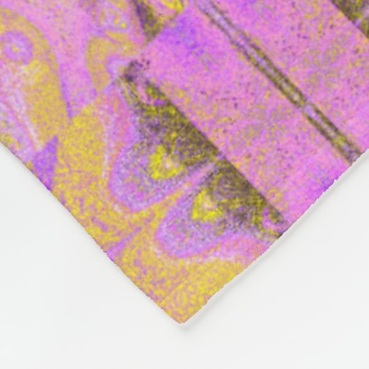 Stone Light Flower 4 Fleece Deken (Hoek)