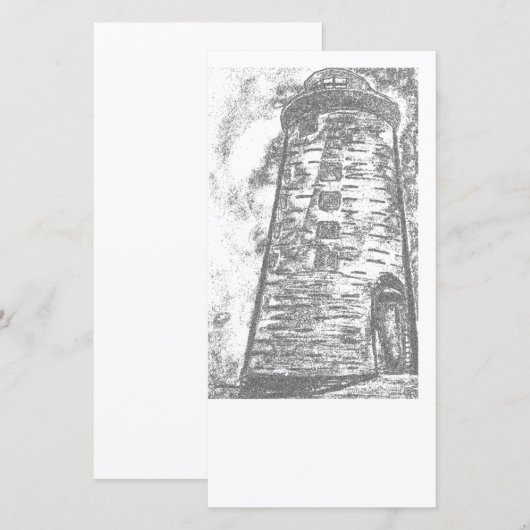 Stone Lighthouse-fotokaart (Voorkant / Achterkant)
