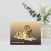 Stone Lion Briefkaart (Staand voorkant)