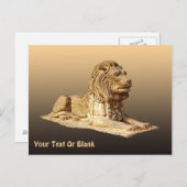 Stone Lion Briefkaart (Voorkant / Achterkant)