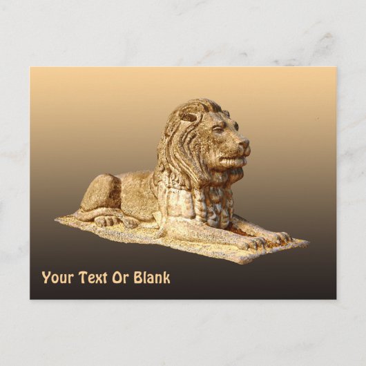 Stone Lion Briefkaart (Voorkant)