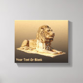 Stone Lion Canvas Afdruk (Voorkant)
