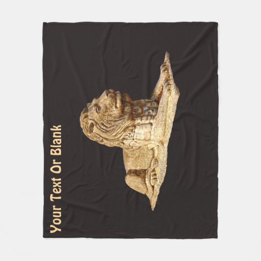 Stone Lion Fleece Deken (Voorkant)