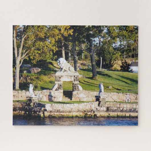 Stone Lion Jigzaadpuzzel Legpuzzel (Horizontaal)