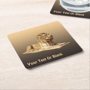 Stone Lion Kartonnen Onderzetters