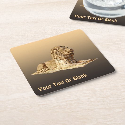 Stone Lion Kartonnen Onderzetters (Schuin)