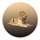 Stone Lion Keramische Knop (Voorkant)