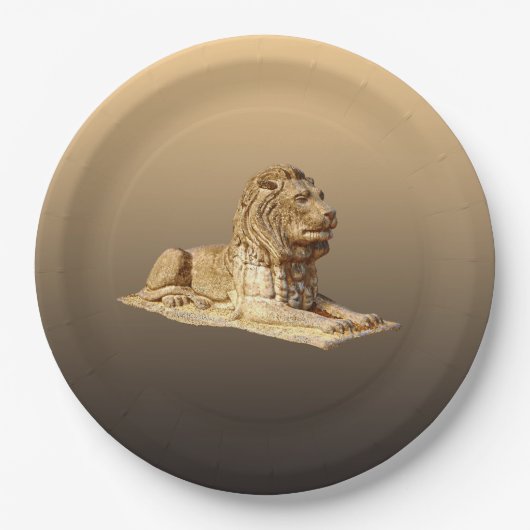 Stone Lion Papieren Bordje (Voorkant)