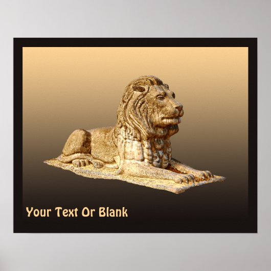 Stone Lion Poster (Voorkant)