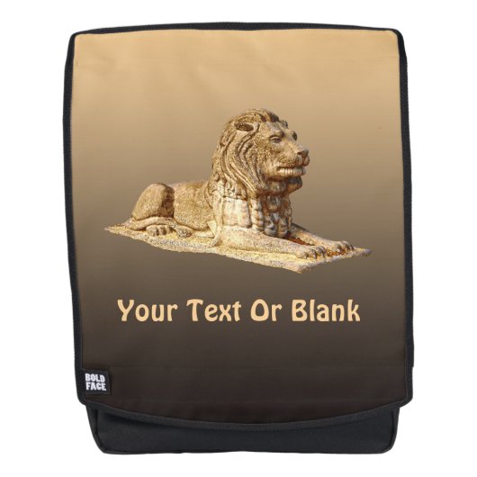 Stone Lion Rugtassen (Voorkant)