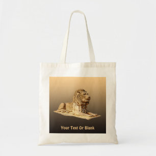 Stone Lion Tote Bag