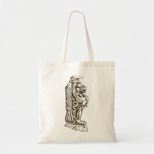 Stone Lion Tote Bag (Voorkant)