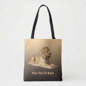 Stone Lion Tote Bag (Voorkant)