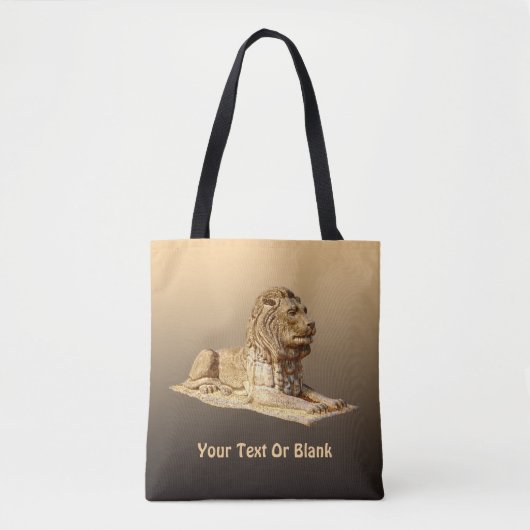 Stone Lion Tote Bag (Voorkant)